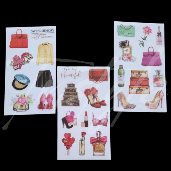 ⭐️3/$20⭐️ Fashion Accessories Washi Sticker Sheets - Picture 2 of 3